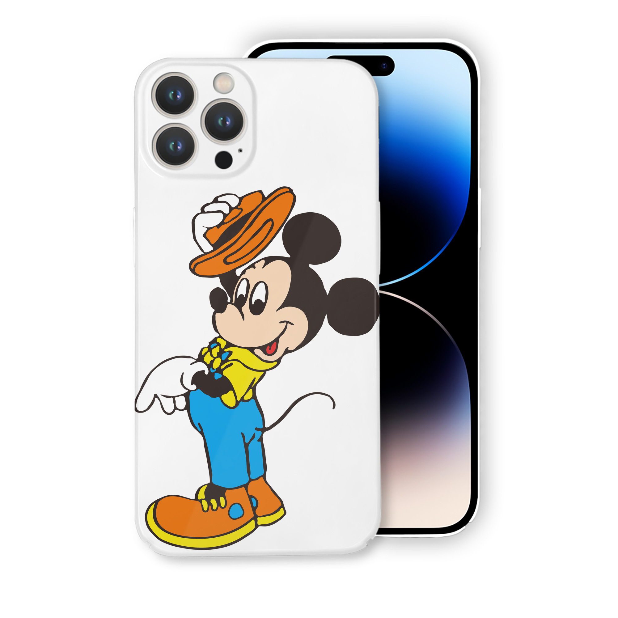 （画像用） ミッキーマウス Mickey Mouse 【iPhone 14シリーズ対応】ハードケース